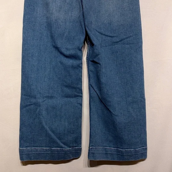 Maeve The Colette Crop High-Rise Wide-Leg Jeans Blue Algae Wash Size 29 - Picture 10 of 12